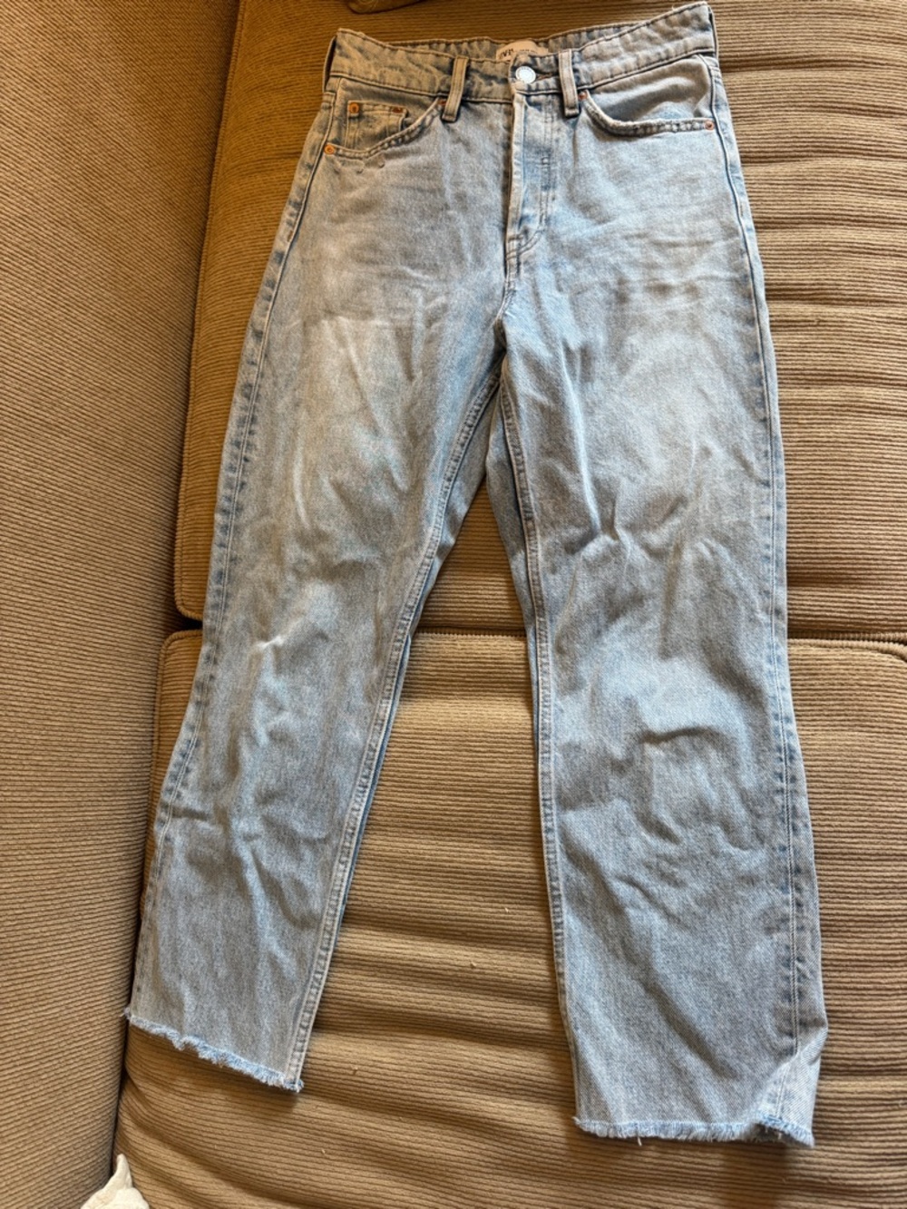 Zara Classic Light Blue Straight-Leg Jeans